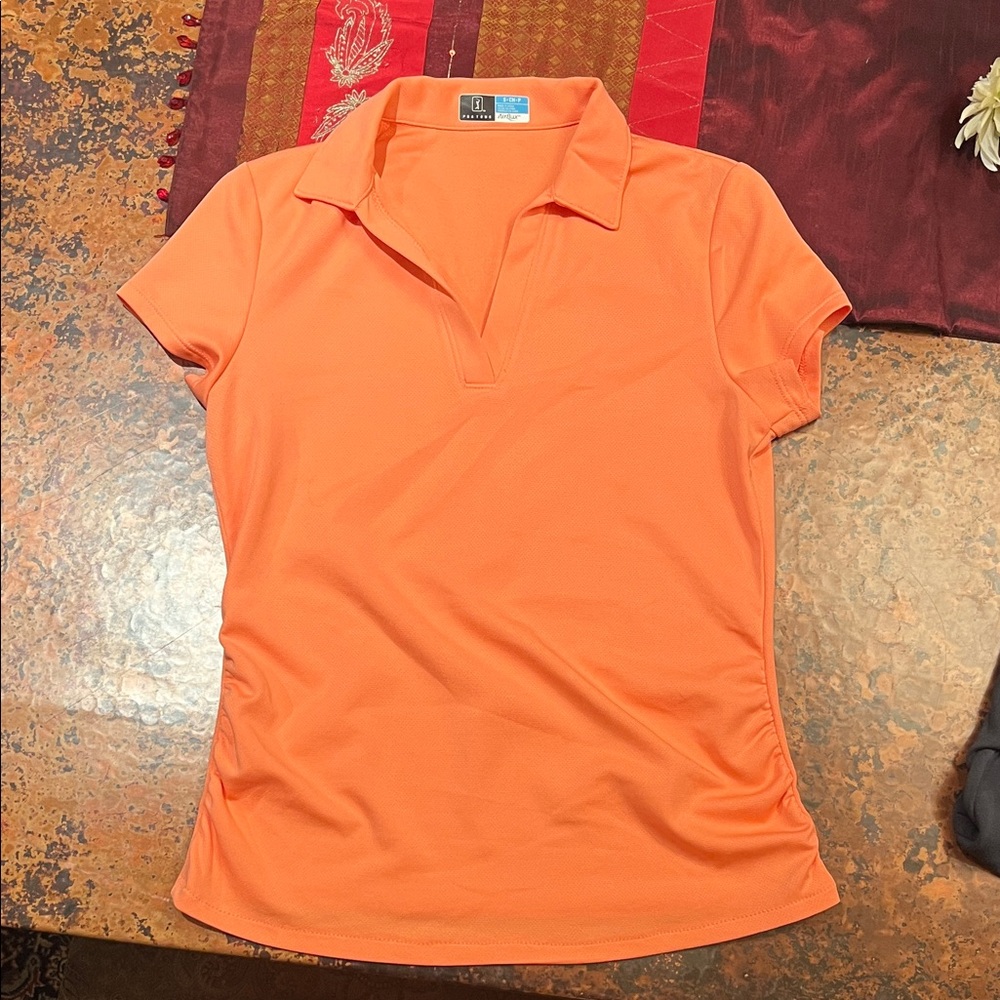 PGA Tour small orange golf top